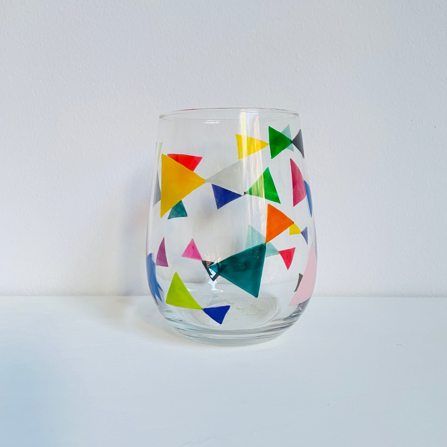 D / Stemless Wine Glass / Ribbon1