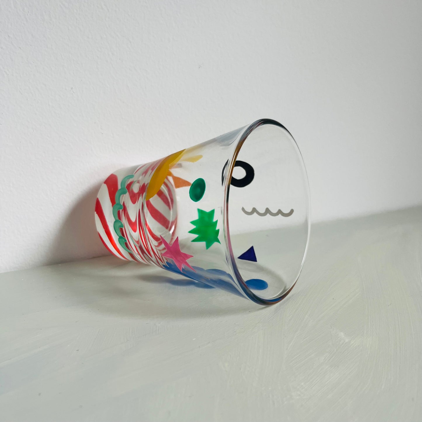 1 / Old-Fashioned Glass /Geometric Pattern (Stripe)