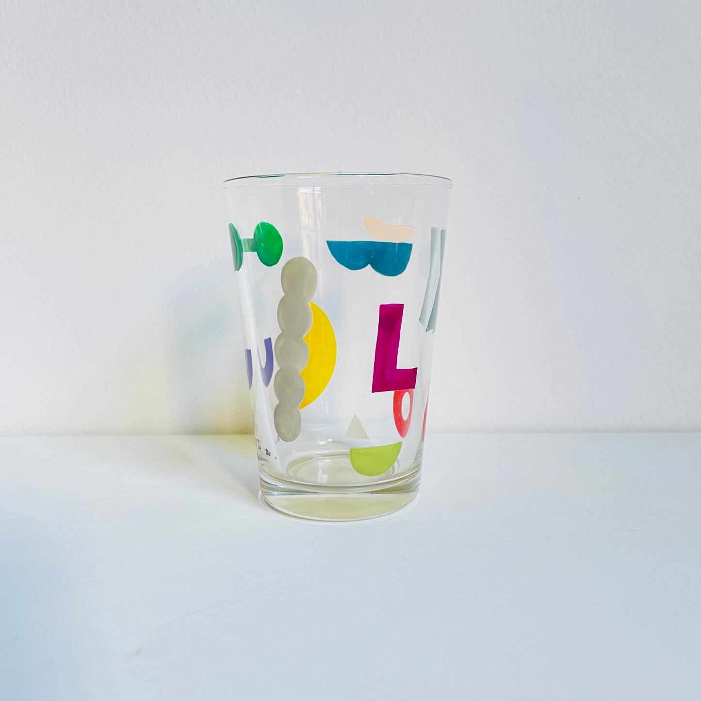 A / Water Glass / Geometric (Pearl)
