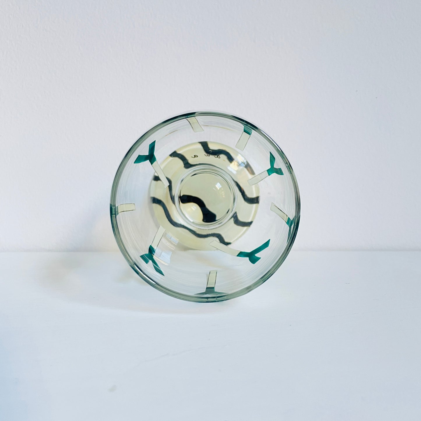 C / Goblet Glass / The Leek (Wavy Stripes)