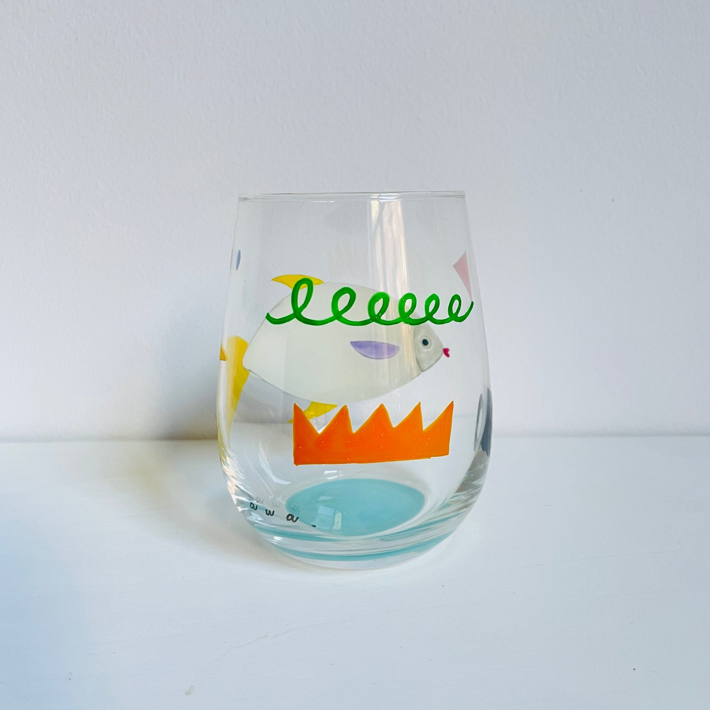 D / Stemless Wine Glass / Pompano