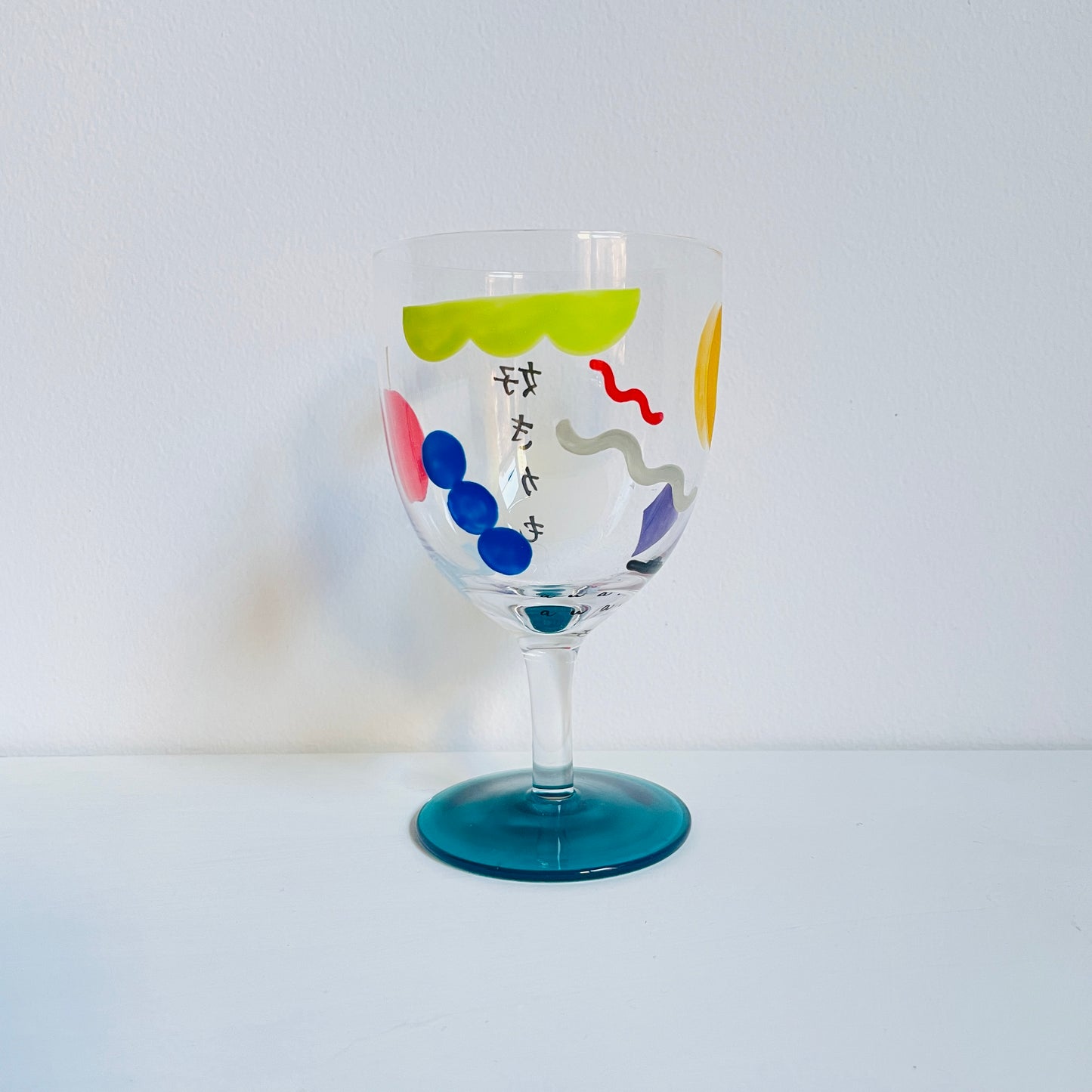 E / Wine Glass / I might like you. (blue-green)