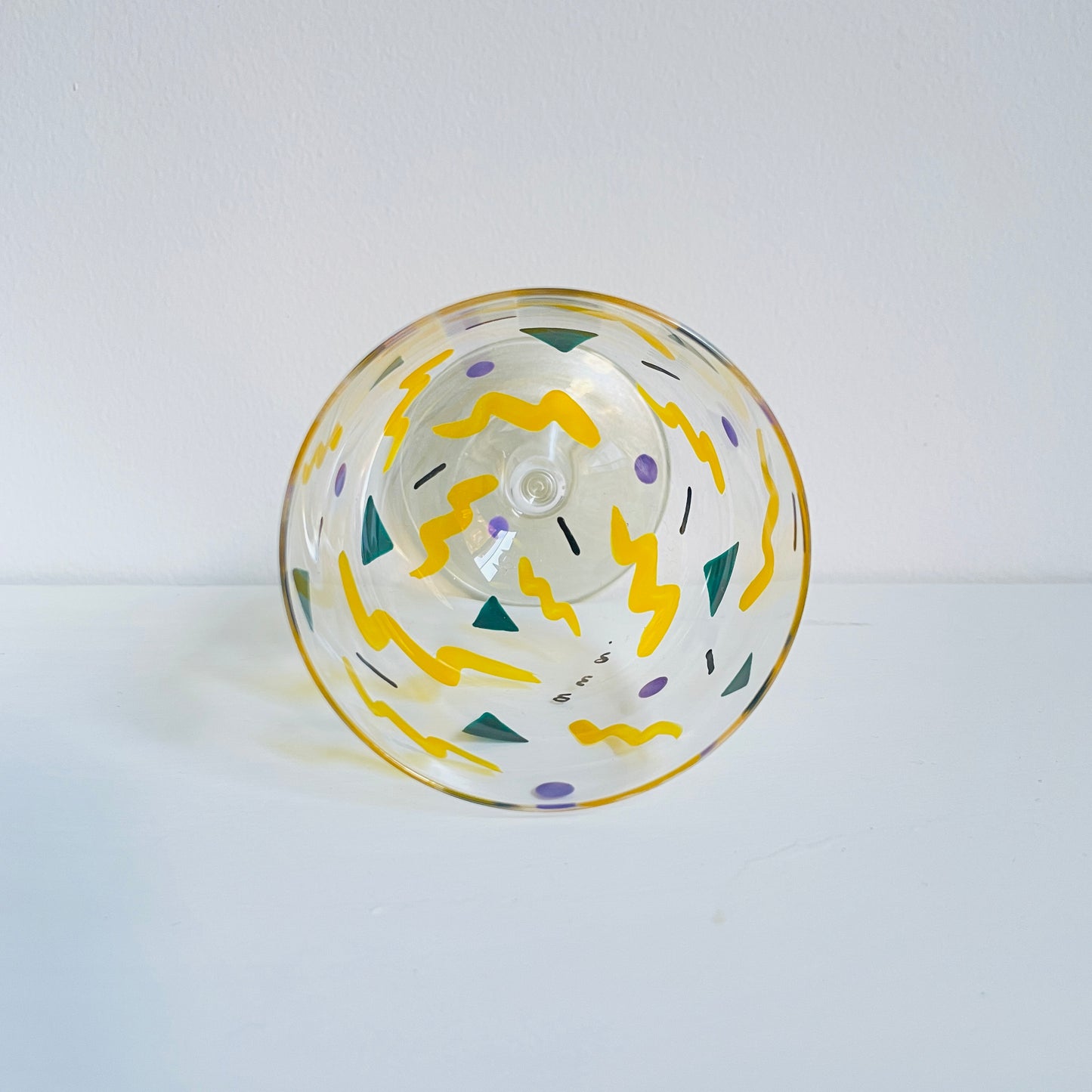 E / Wine Glass / Wavy (silver)