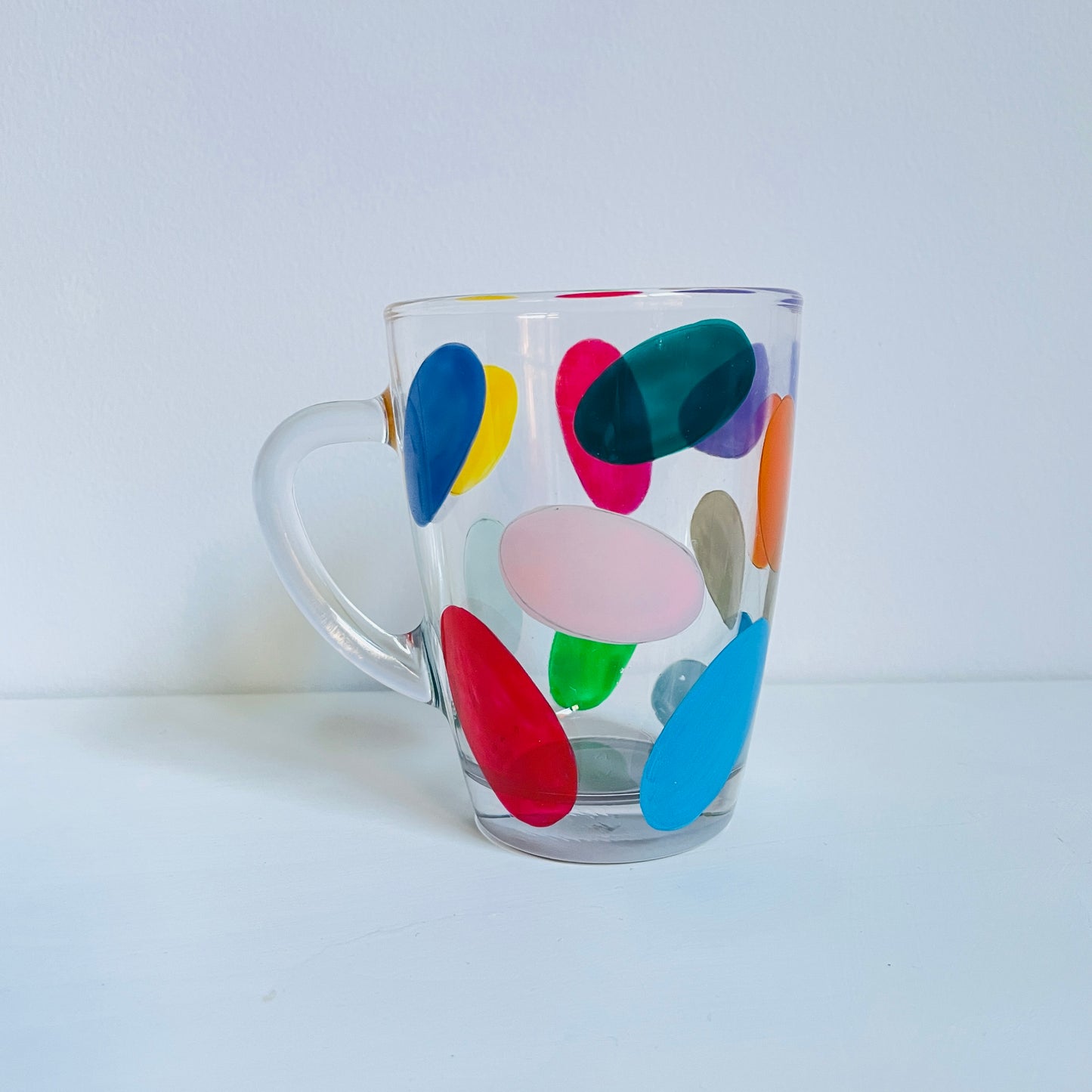 F / Glass Mug / Colorful
