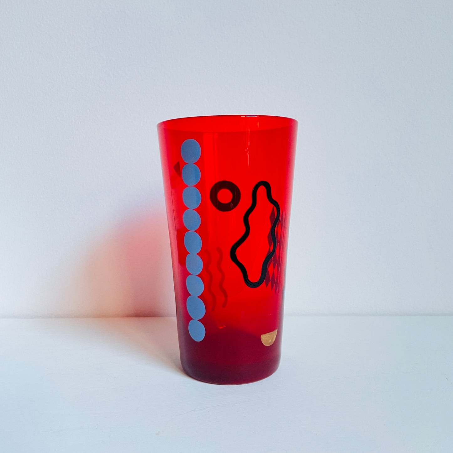 H / Red Tumbler / Geometric1
