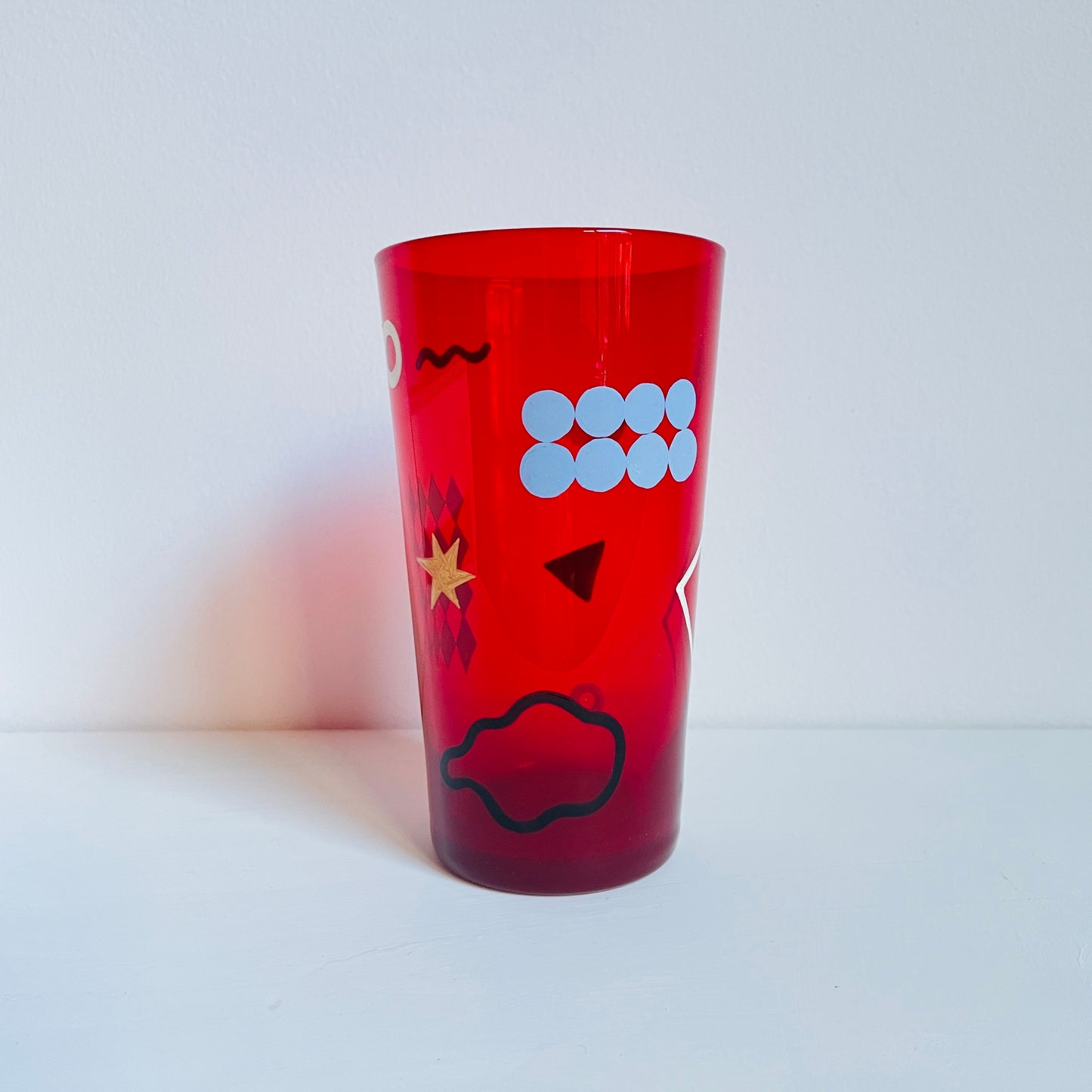 H / Red Tumbler / Geometric2