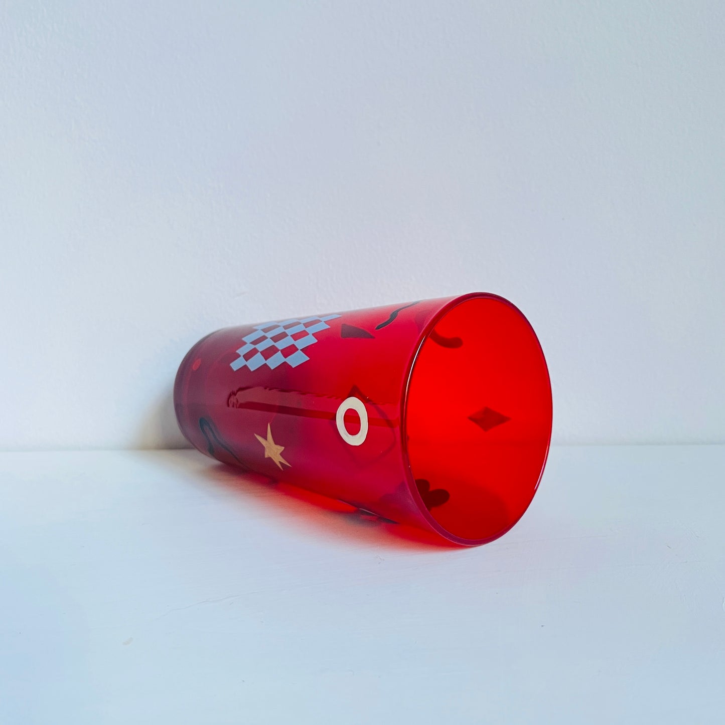 H / Red Tumbler / Geometric2