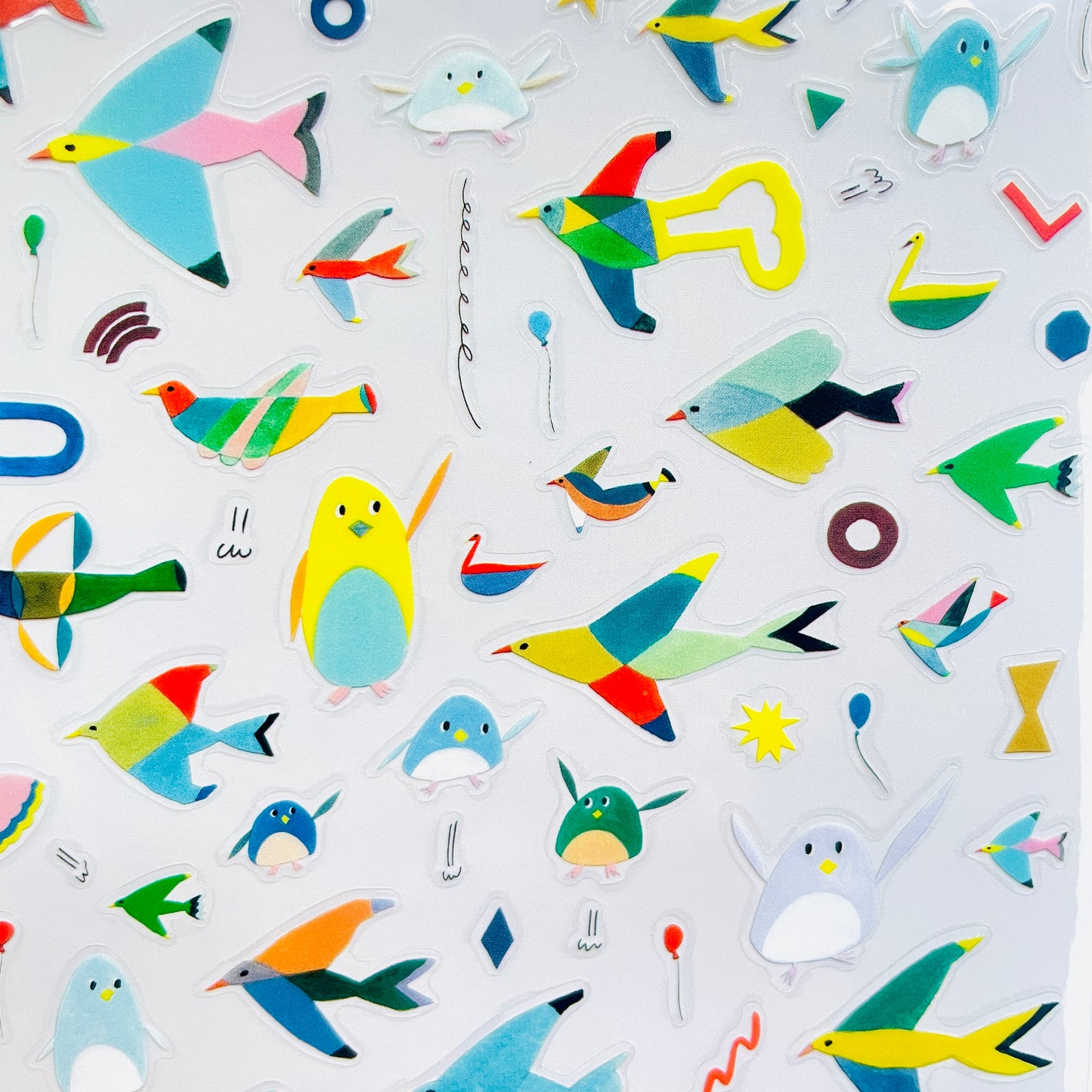 0.Clear Sticker TOBU! - Bird of the Day -