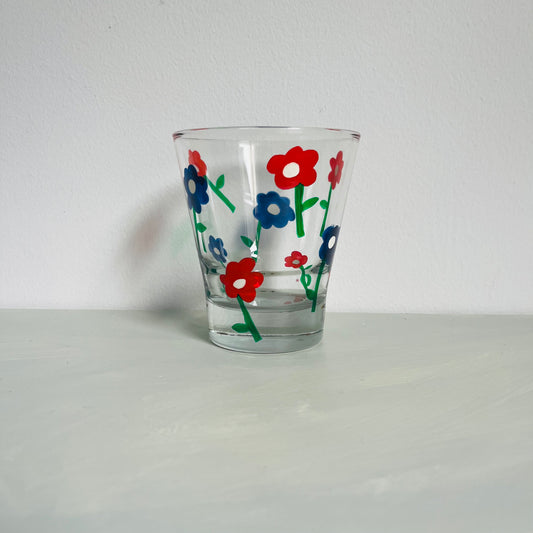 1 / Old-Fashioned Glass / Retro Flower A