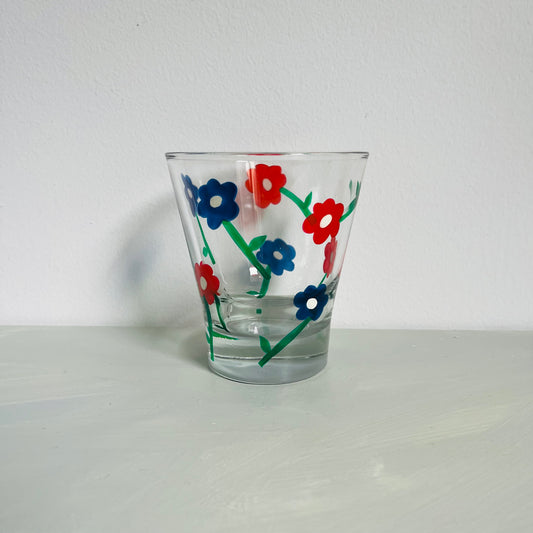 1 / Old-Fashioned Glass / Retro Flower B
