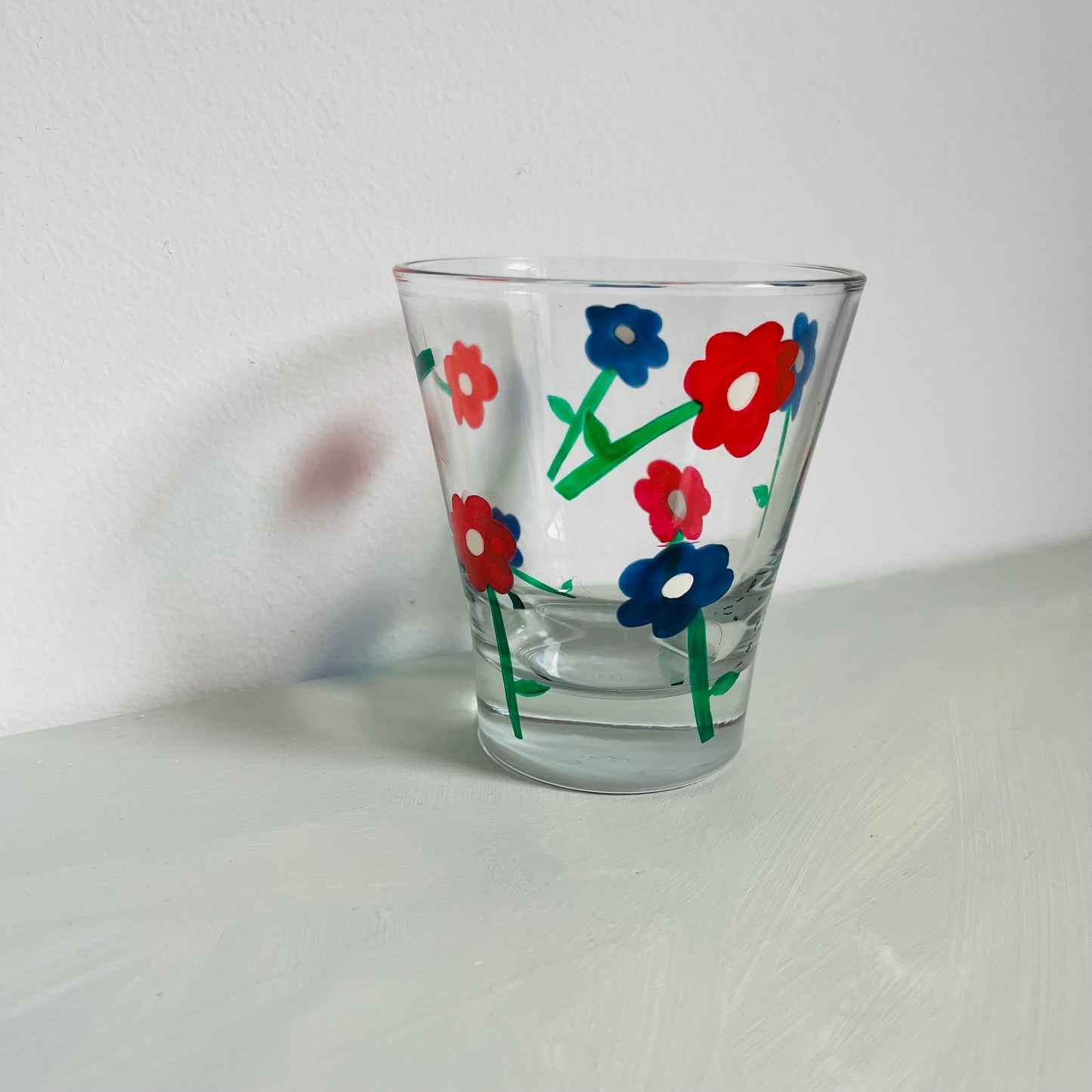 1 / Old-Fashioned Glass / Retro Flower B