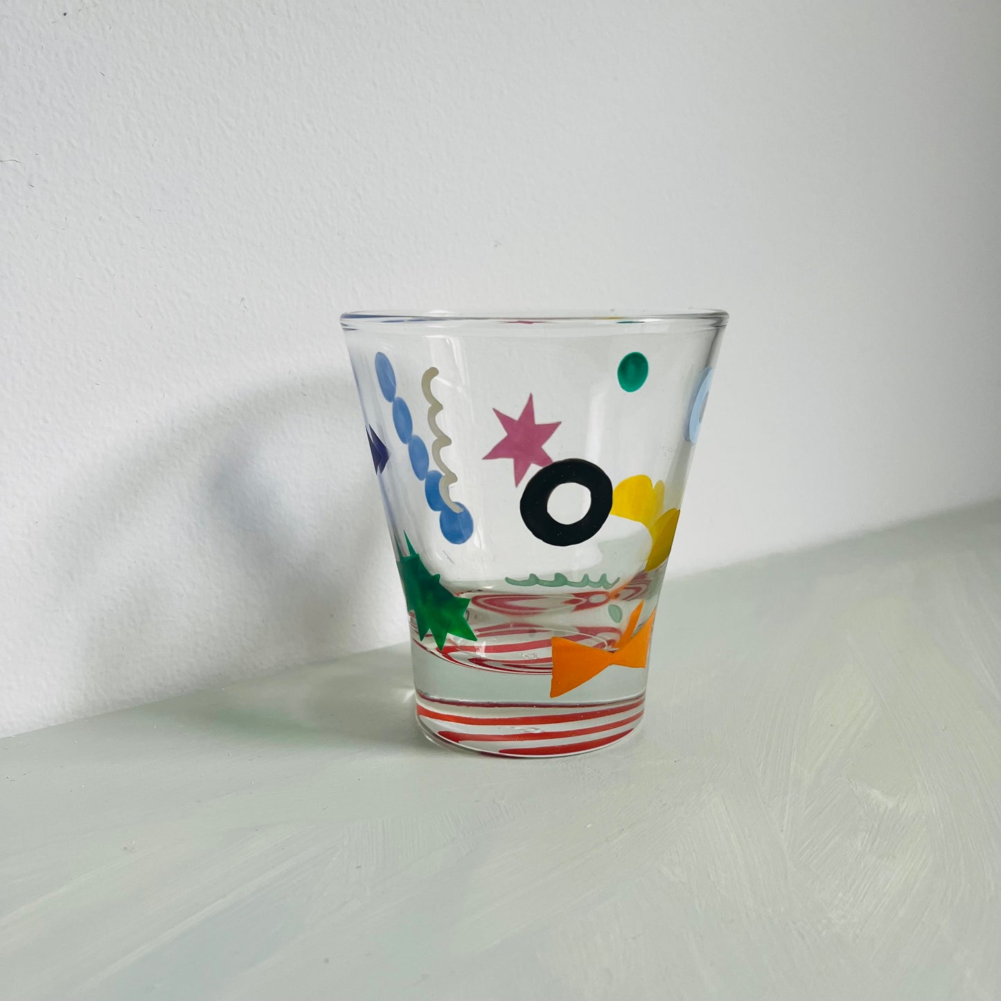 1 / Old-Fashioned Glass /Geometric Pattern (Stripe)