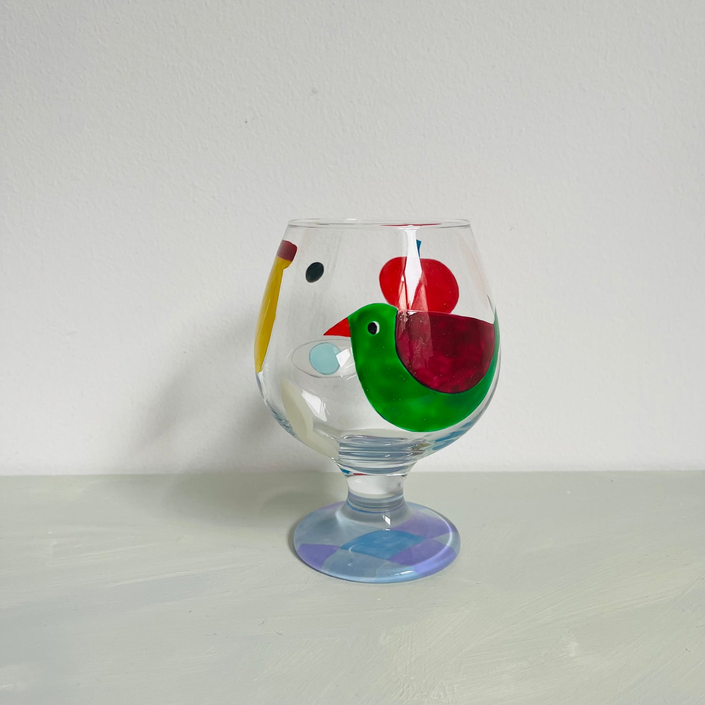 1 / Brandy Glass / Green Bird