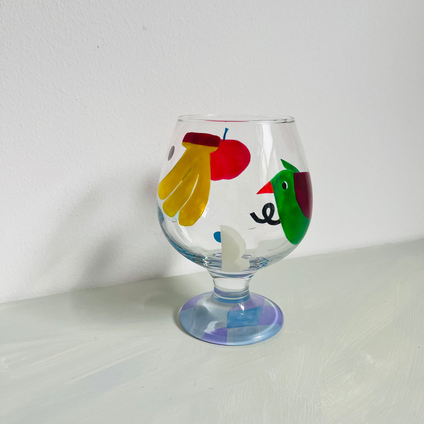1 / Brandy Glass / Green Bird