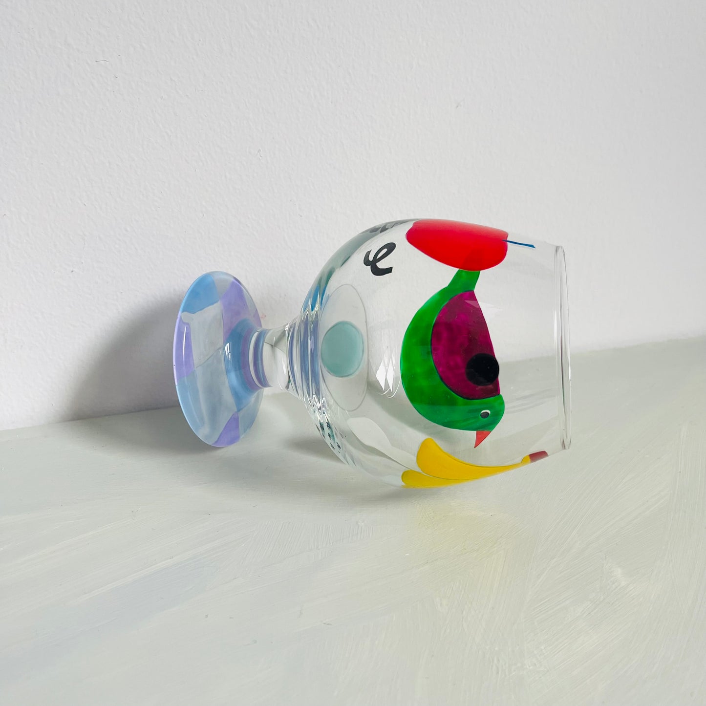 1 / Brandy Glass / Green Bird