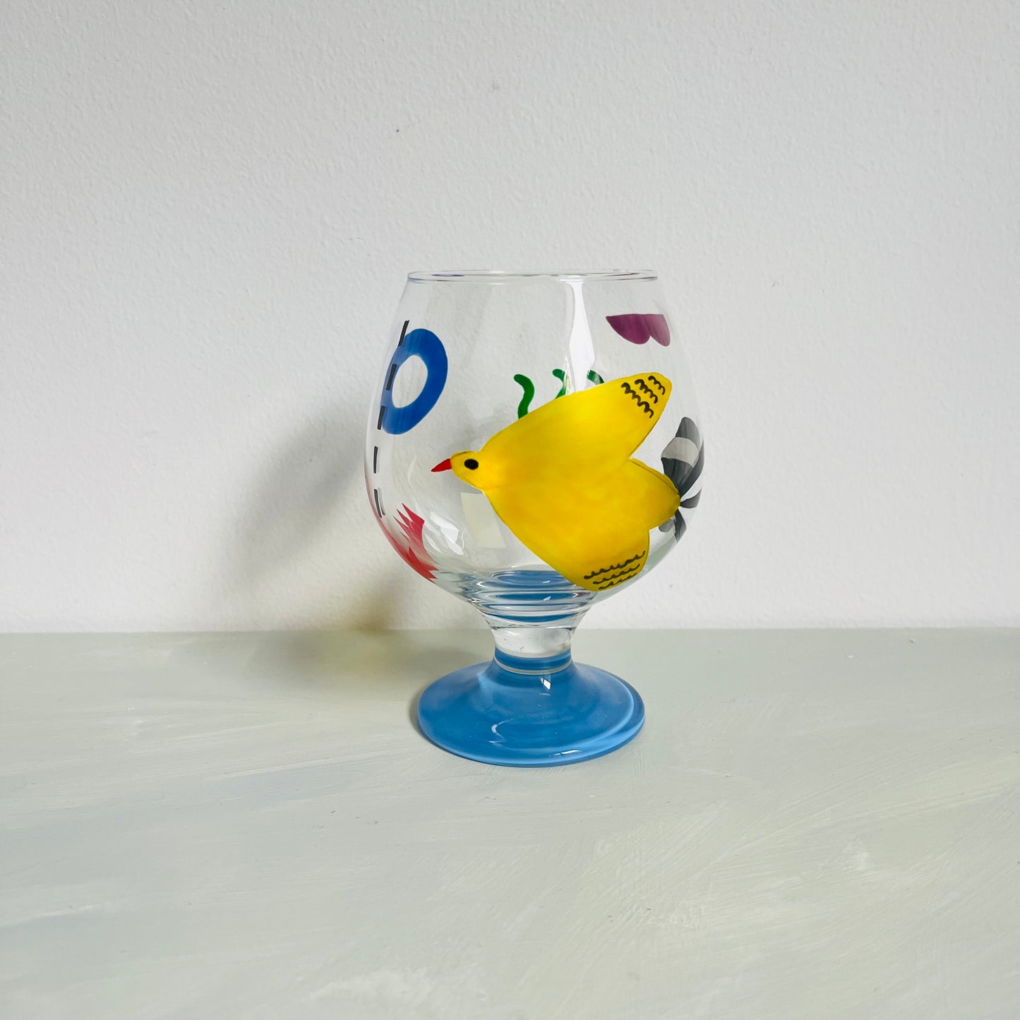 1 / Brandy Glass / Yellow Bird