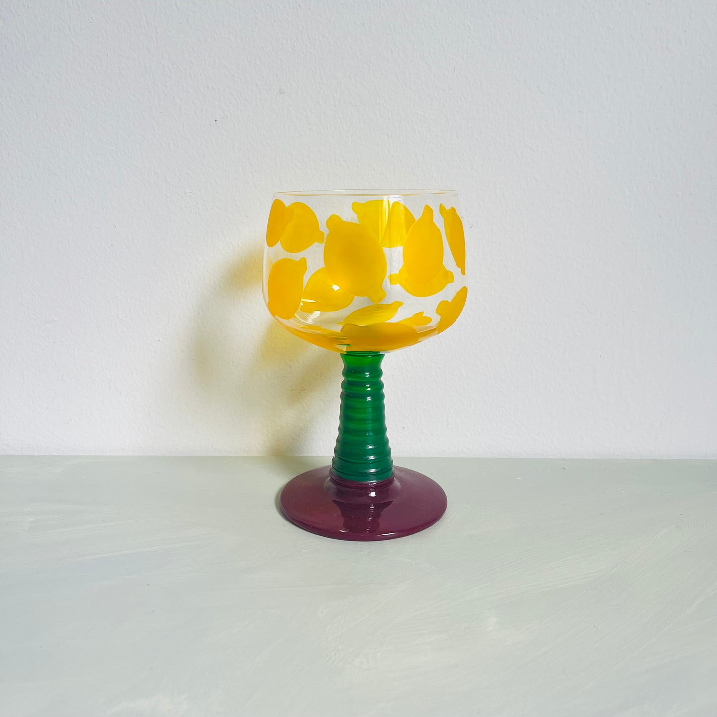 1 / Twisted-stem Wine Glass / Lemon