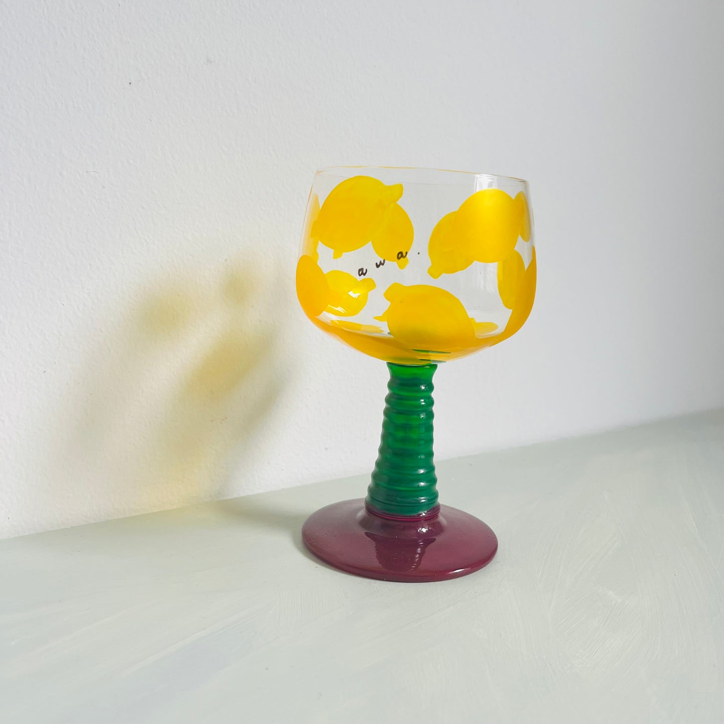 1 / Twisted-stem Wine Glass / Lemon