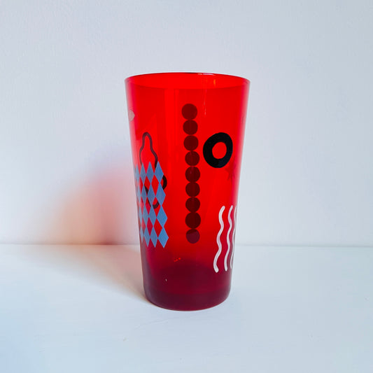 H / Red Tumbler / Geometric1