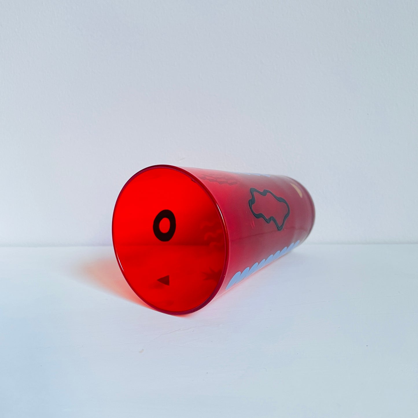 H / Red Tumbler / Geometric1