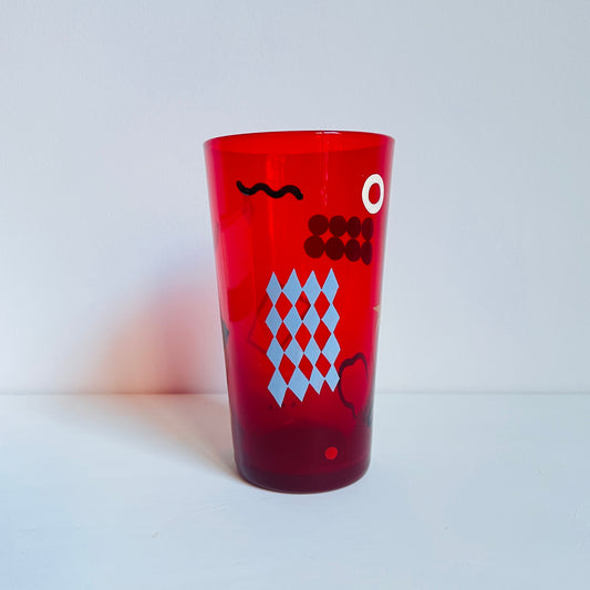 H / Red Tumbler / Geometric2