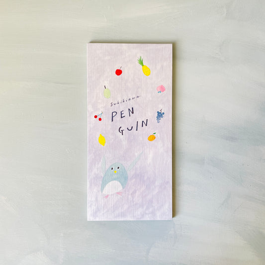 0.Washi Memo Pad - PENGUIN