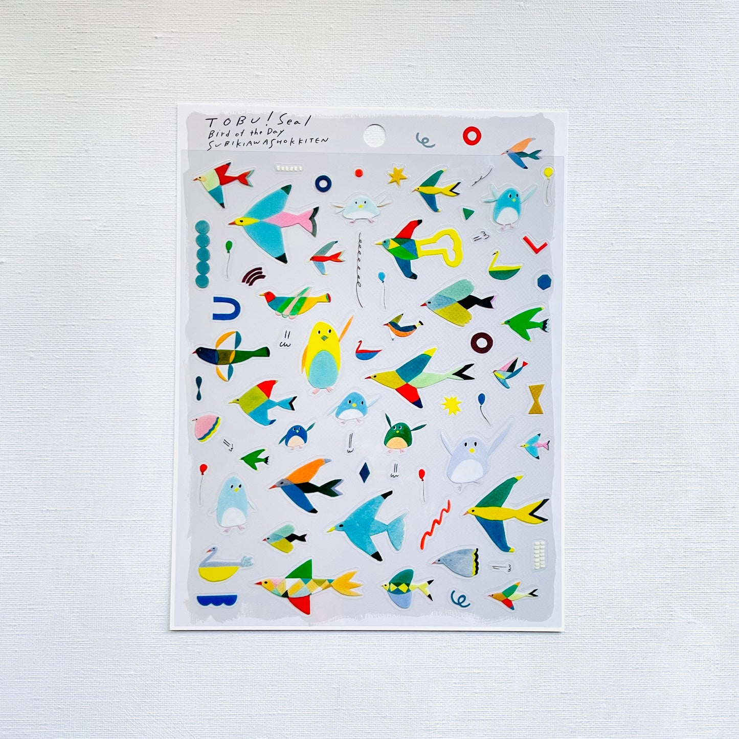 0.Clear Sticker TOBU! - Bird of the Day -