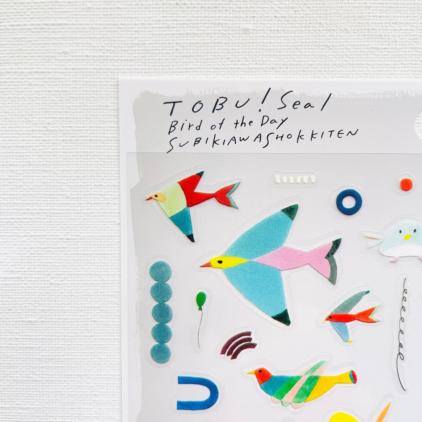 0.Clear Sticker TOBU! - Bird of the Day -