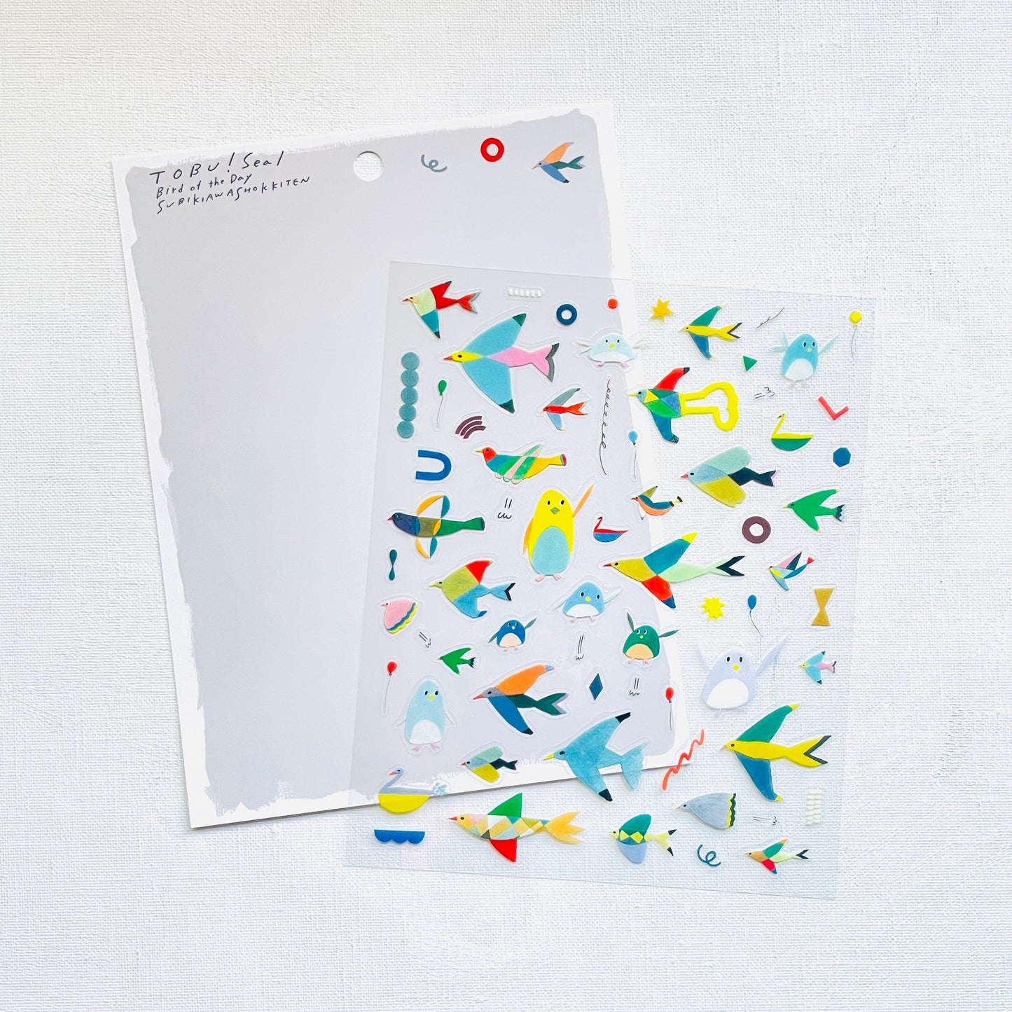 0.Clear Sticker TOBU! - Bird of the Day -