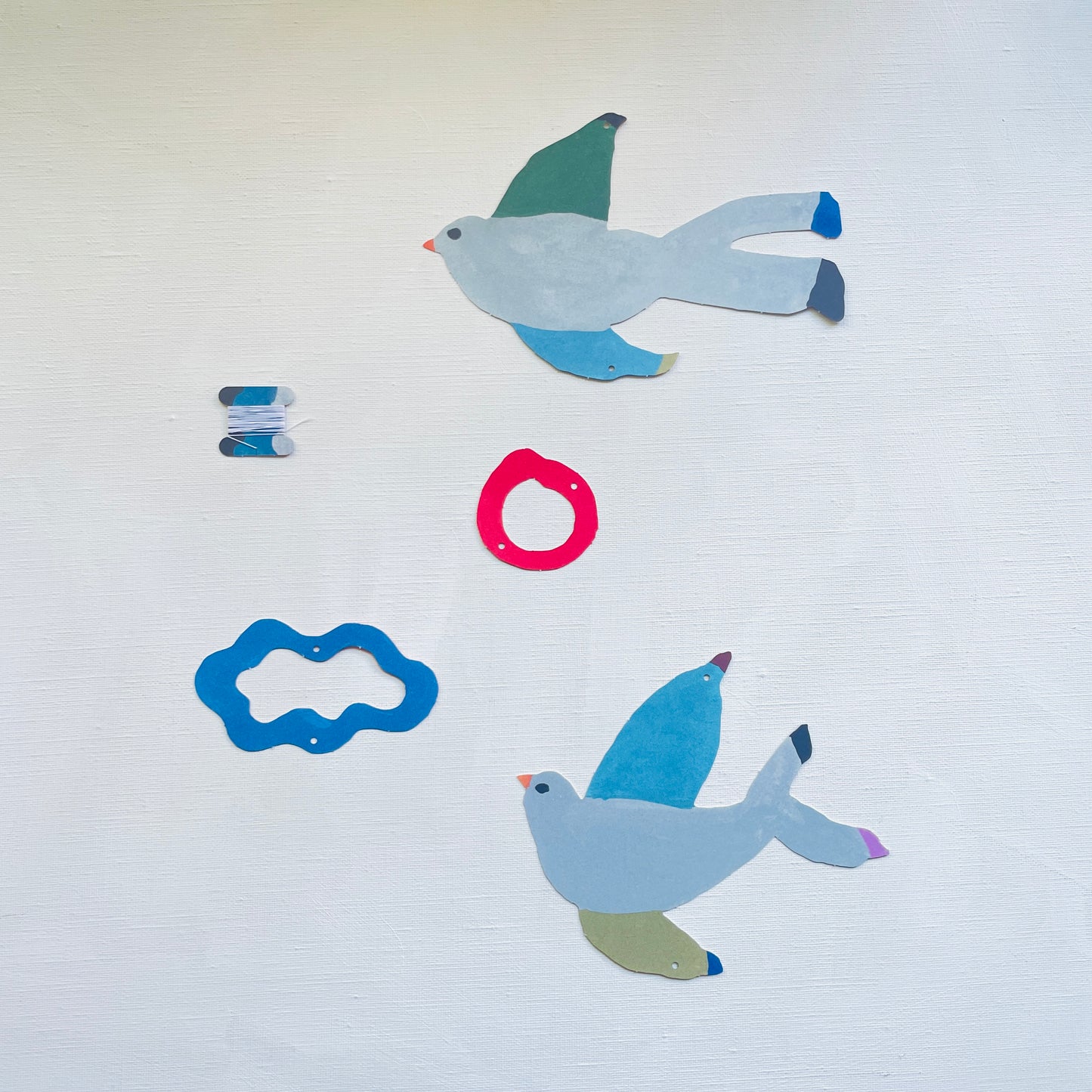 0.Hanging Mobile card  THE BIRD